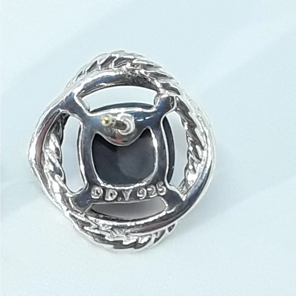 David Yurman black orchid infinity earrings - Picture 4 of 6